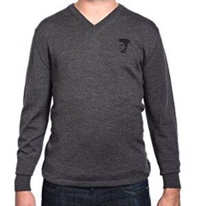 Versace Collection Medusa Head V-neck Sweater- M